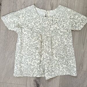 Rylee Cru Blair Blouse Ivy Print Floral Size 4-5